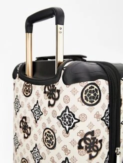 Guess House Party 18 In 4 Wheeler Dames Reiskoffer - Cream Multi Logo -Koffer Winkel 900x1200 22