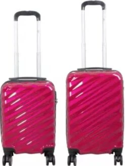 Monopol - Messina - Reiskofferset 2delig - Hoogkwaliteit Polycarbonaat - Rood - Maat XS + S -Koffer Winkel 904x1200 8