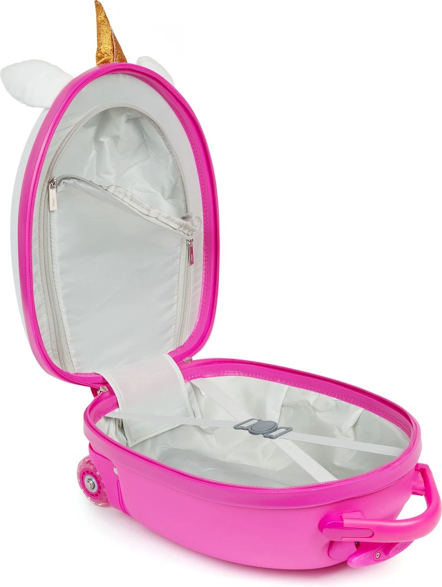 Boppi - Kindertrolley - Eenhoorn - Handbagage - Lichtgewicht - Duurzaam - 17L 4 Boppi - Kindertrolley - Eenhoorn - Handbagage - Lichtgewicht - Duurzaam - 17L - Afbeelding 2