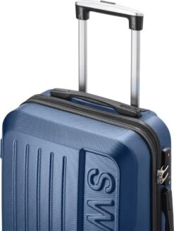 Swiss - Lausanne - Handbagage Koffer - 4 Wielen - TSA-Cijferslot - Blauw -Koffer Winkel 906x1200 2