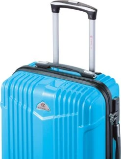 Tesla PC - Handbagage Koffer - 55x35x20 Cm - 4 Wielen - Licht Blauw -Koffer Winkel 913x1200 2