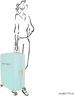 SUITSUIT - Fabulous Fifties - Luminous Mint - Reiskoffer (76 Cm) -Koffer Winkel 923x1200