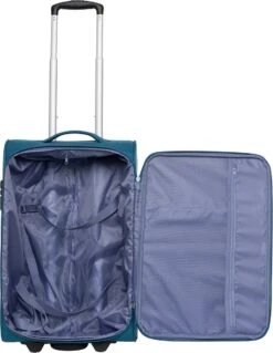 Travelbags Handbagage Zachte Koffer / Trolley / Reiskoffer - The Base - 55 Cm - Groen -Koffer Winkel 930x1200
