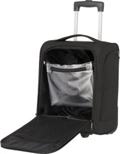 Travelite Handbagage Zachte Koffer / Trolley / Reiskoffer - Cabin - 43 Cm - Zwart -Koffer Winkel 937x1200