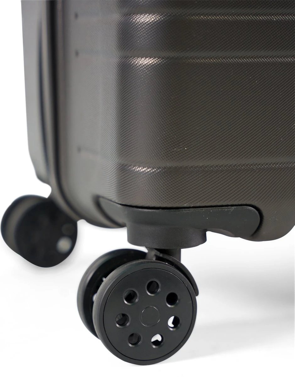 ©TROLLEYZ - Amsterdam No.9 - Kofferset 3 Delig - 55cm+69cm+78cm Met TSA Slot - Dubbele Wielen - 360° Spinners - 100% ABS - Reiskoffers In Cloudy Grey 8 ©TROLLEYZ - Amsterdam No.9 - Kofferset 3 Delig - 55cm+69cm+78cm Met TSA Slot - Dubbele Wielen - 360° Spinners - 100% ABS - Reiskoffers In Cloudy Grey - Afbeelding 6