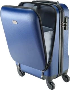 Princess Traveller Sydney - Handbagagekoffer - Laptop Vak - Blauw - S - 55cm -Koffer Winkel 940x1200