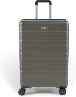 Koffer Winkel 27 ©TROLLEYZ - Amsterdam No.9 - Reiskoffer 69cm Met TSA Slot - Dubbele Wielen - 360° Spinners - 100% ABS - Reiskoffer In Cloudy Grey