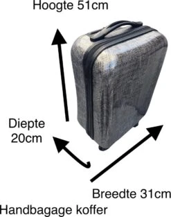 Leonardo Handbagage Koffer - 51x31x20 - Alle Vliegmaatschappijen - Hardcase - Cijferslot - Reiskoffer - Lichtgewicht Koffer - Grey 9 Leonardo Handbagage Koffer - 51x31x20 - Alle Vliegmaatschappijen - Hardcase - Cijferslot - Reiskoffer - Lichtgewicht Koffer - Grey -Koffer Winkel 947x1200 2