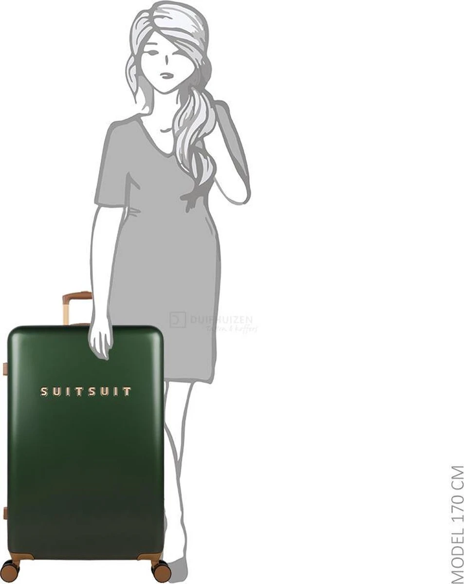 SUITSUIT - Fab Seventies Classic - Beetle Green - Reiskoffer (76 Cm) 11 SUITSUIT - Fab Seventies Classic - Beetle Green - Reiskoffer (76 Cm) - Afbeelding 9