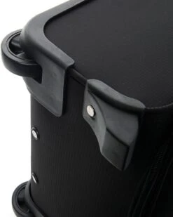 Decent Handbagage Koffer / Trolley / Reiskoffer - 50 Cm - 35 Liter - Polyester - Super-Light - Zwart -Koffer Winkel 958x1200