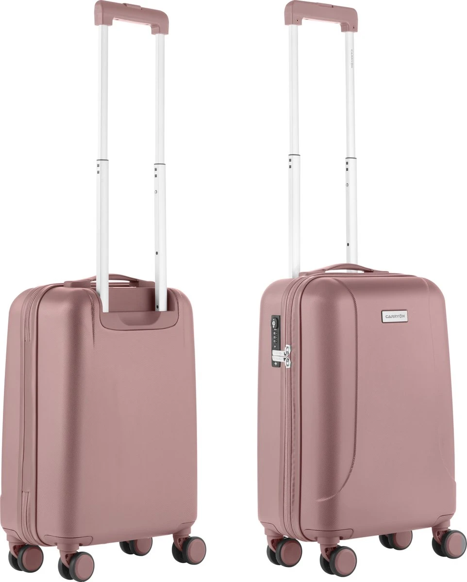 CarryOn Skyhopper Handbagage Koffer 55cm – TSA Trolley - Old Pink 5 CarryOn Skyhopper Handbagage Koffer 55cm – TSA Trolley - Old Pink - Afbeelding 3