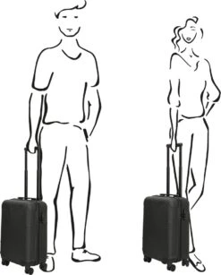 Enrico Benetti Louisville 39040 Handbagage Koffer Hardcase ABS - Zwart -Koffer Winkel 964x1200 1