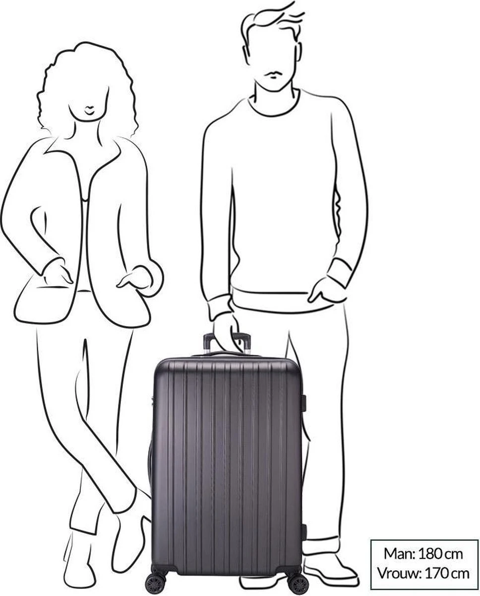 Decent Tranporto-One Grote Koffer - 76 Cm - TSA Slot - Anthracite 17 Decent Tranporto-One Grote Koffer - 76 Cm - TSA Slot - Anthracite - Afbeelding 15