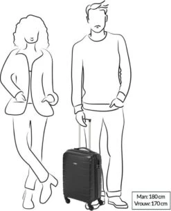 Princess Traveller Grenada - Reiskoffer - 56 Cm - Rood -Koffer Winkel 971x1200 7