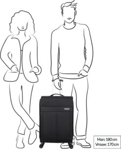 Decent D-Upright Medium Koffer - 66 Cm Expandable - TSA Slot - Bordeaux Rood -Koffer Winkel 973x1200 18