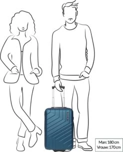 Line Brooks Handbagage Koffer Upright 55 Pearl Blue 29 Line Brooks Handbagage Koffer Upright 55 Pearl Blue -Koffer Winkel 973x1200