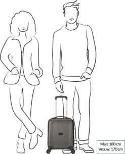 Decent Handbagage Koffer / Trolley / Reiskoffer - 42 Cm - 24 Liter - ABS - Maxi Air - Champagne 35 Decent Handbagage Koffer / Trolley / Reiskoffer - 42 Cm - 24 Liter - ABS - Maxi Air - Champagne -Koffer Winkel 973x1200 6