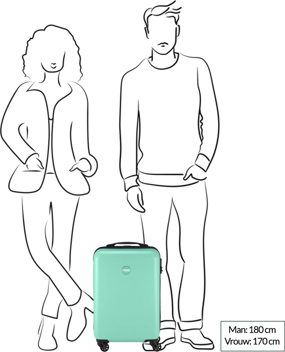 Princess Traveller PT01 - Handbagagekoffer - Poolhouse Blue - S - 55cm 10 Princess Traveller PT01 - Handbagagekoffer - Poolhouse Blue - S - 55cm - Afbeelding 8