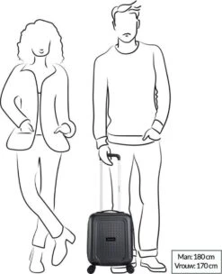 Decent Handbagage Koffer / Trolley / Reiskoffer - 42 Cm - 24 Liter - ABS - Maxi Air - Champagne 34 Decent Handbagage Koffer / Trolley / Reiskoffer - 42 Cm - 24 Liter - ABS - Maxi Air - Champagne -Koffer Winkel 975x1200 10