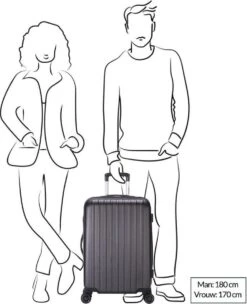 Decent Tranporto-One Medium Koffer - 66 Cm - TSA Slot - Anthracite -Koffer Winkel 975x1200 18