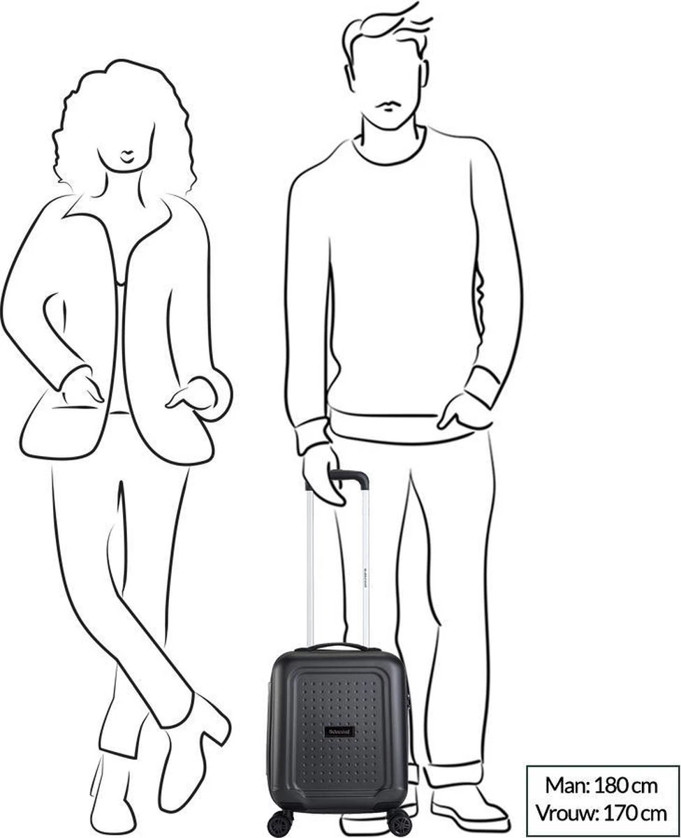 Decent Maxi-Air Handbagage Koffer - 42 Cm - Zalm Roze 4 Decent Maxi-Air Handbagage Koffer - 42 Cm - Zalm Roze - Afbeelding 2