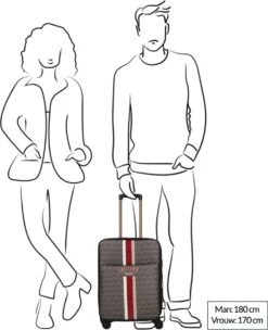 Guess Zachte Koffer / Trolley / Reiskoffer - Vikky - 57 Cm (medium) - Multicolor -Koffer Winkel 975x1200 9