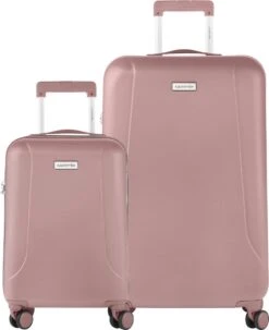 CarryOn Skyhopper Kofferset – TSA Handbagage + Reiskoffer 78cm – Dubbele Wielen - Old Pink 13 CarryOn Skyhopper Kofferset – TSA Handbagage + Reiskoffer 78cm – Dubbele Wielen - Old Pink -Koffer Winkel 977x1200 5