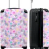 NoBoringSuitcases.com® Koffer - Eenhoorn - Meisje - Patroon - Hartje - Past Binnen 55x40x20 Cm En 55x35x25 Cm - Handbagage - Trolley - Fotokoffer - Cabin Size - Print -Koffer Winkel 978x1200 3