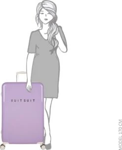 SUITSUIT - Fabulous Fifties - Royal Lavender - Reiskoffer (76 Cm) 39 SUITSUIT - Fabulous Fifties - Royal Lavender - Reiskoffer (76 Cm) -Koffer Winkel 979x1200