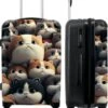 NoBoringSuitcases.com® Koffer Groot - Kat - Huisdieren - Poes - Bruin - Grijs - Trolley Koffer Met TSA-slot - Met Wielen - 90 Liter - Reiskoffer - 66 Cm -Koffer Winkel 985x1200 14