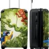 NoBoringSuitcases.com® Koffer Groot - Jungle - Dieren - Groen - Kinderen - Trolley Koffer Met TSA-slot - Met Wielen - 90 Liter - Reiskoffer - 66 Cm -Koffer Winkel 985x1200 5