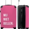 NoBoringSuitcases.com® Koffer Groot - Quotes - Spreuken - Mij Niet Bellen. - Roze - Wit - Trolley Koffer Met TSA-slot - Met Wielen - 90 Liter - Reiskoffer - 66 Cm 1 NoBoringSuitcases.com® Koffer Groot - Quotes - Spreuken - Mij Niet Bellen. - Roze - Wit - Trolley Koffer Met TSA-slot - Met Wielen - 90 Liter - Reiskoffer - 66 Cm -Koffer Winkel 986x1200 1