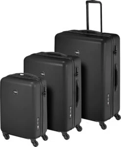 Princess Traveller PT01 - Handbagage Koffer - Pitch Black - S - 55cm -Koffer Winkel 990x1200