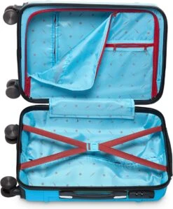 Tesla PC - Handbagage Koffer - 55x35x20 Cm - 4 Wielen - Licht Blauw -Koffer Winkel 991x1200 1