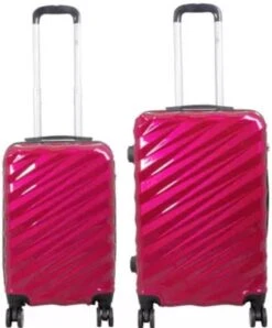 Monopol - Messina - Reiskofferset 2delig - Hoogkwaliteit Polycarbonaat - Rood - Maat XS + S -Koffer Winkel 995x1200 3