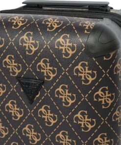 Guess Berta 18 In 4 Wheeler Dames Reiskoffer - Bruin -Koffer Winkel 998x1200