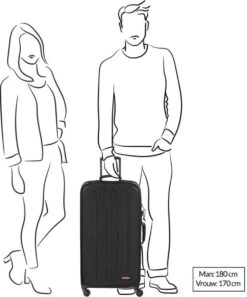 Eastpak TRANZSHELL L Reiskoffer (77 X 43 X 26.5 Cm) - Black -Koffer Winkel 998x1200 4